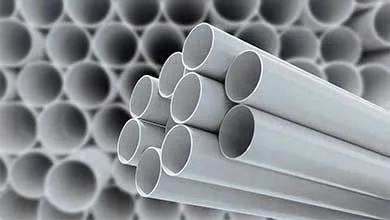 White PVC pipes