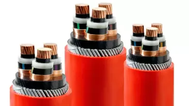 red voltage cables with hdpe jackets
