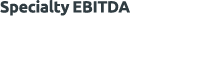 Specialty ebitDa